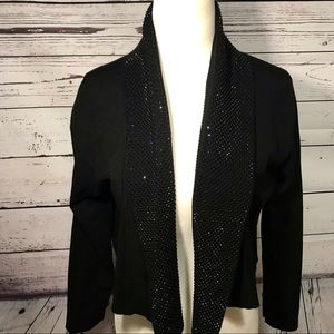 Calvin Klein shimmer beaded shrug